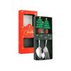 Festive Christmas Cutlery Set: Stainless Steel Cartoon Santa Spoons & Forks In Gift Box