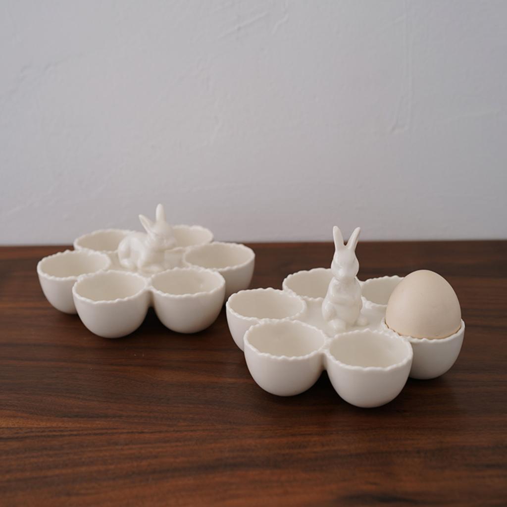 Cute Bunny-Shaped Egg Tray Table Decoration, Egg Tray Festive Decoration