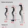 KGB20 Stainless Steel Spring Clip Pipe Clamp - Mountain & Butterfly Type