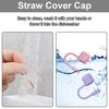 Drinking Hexagonal Nut Straw Cap Silicone Straw Topper Reusable Water Cup Accessories