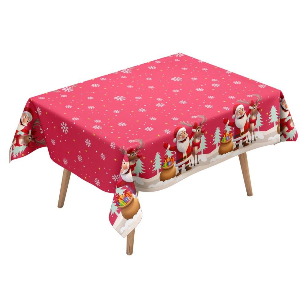 Disposable Christmas Tablecloth Bronzing Table Cover Disposable Tablecloths New Year Party