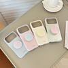 ins wind contrast color plaid bracket is suitable for 17pro max mobile phone case iphone16 macaron 15 soft 13 fresh