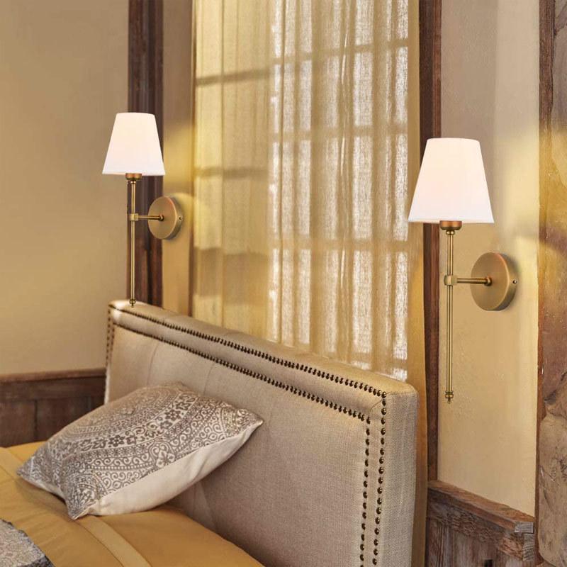 Modern Nordic Seven-Color Wall Lamp with Remote Control for Bedroom, Corridor, and Living Room