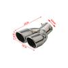 Universal 63mm Car Muffler Exhaust Tip Tail Pipe Stainless Steel Car Rear Tail Throat Car Accessories