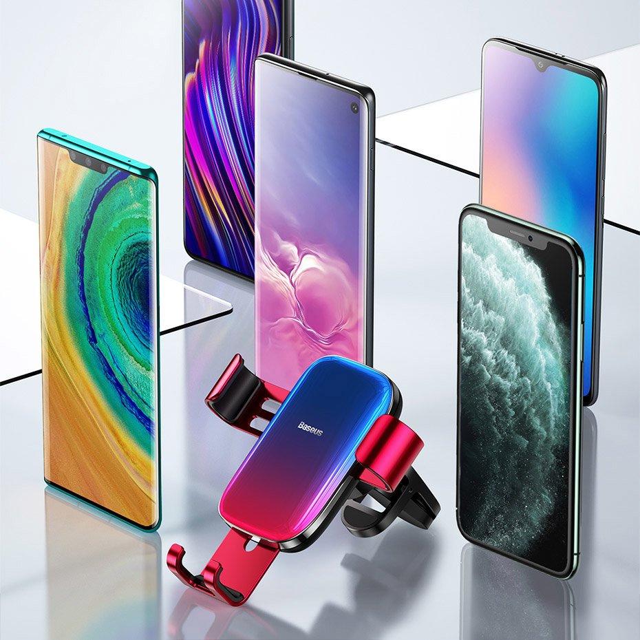 Baseus Glaze Series SUYL-LG01 Gravity Car Air Vent Mount Holder - Black