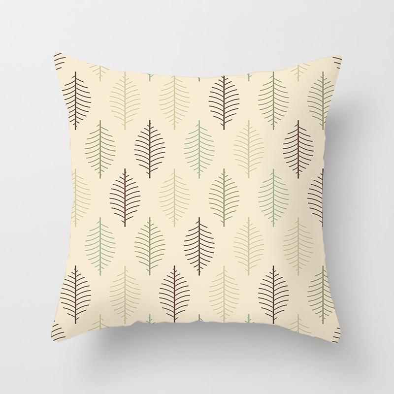 Neuer Karomuster Geometrischer Kissenbezug Haus Sofa Kissenbezug