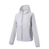 Li Ning Fitness Series Hooded Letter Logo Stitching Sun Protection Jacket Women Jackets AFDW734-7
