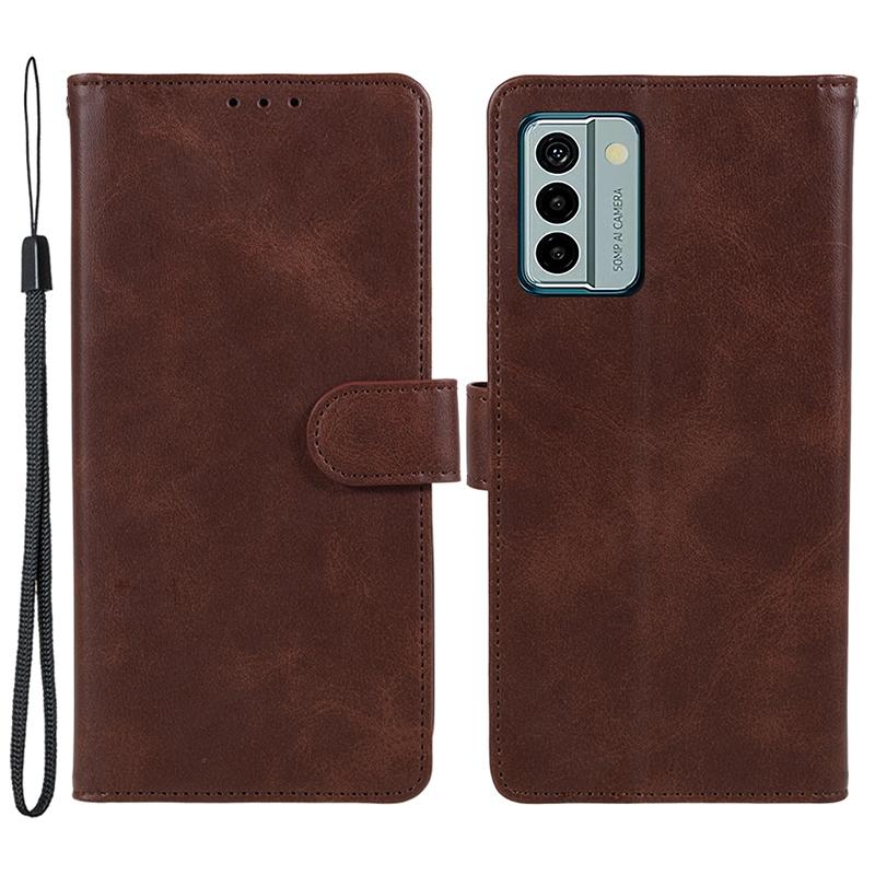 PU Leather Phone Case for Nokia G22 Magnetic Clasp Calf Texture Wallet Stand Phone Cover
