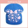 Mouse Streetwear Knit Hat With Patterned Design And Insulation Thermal