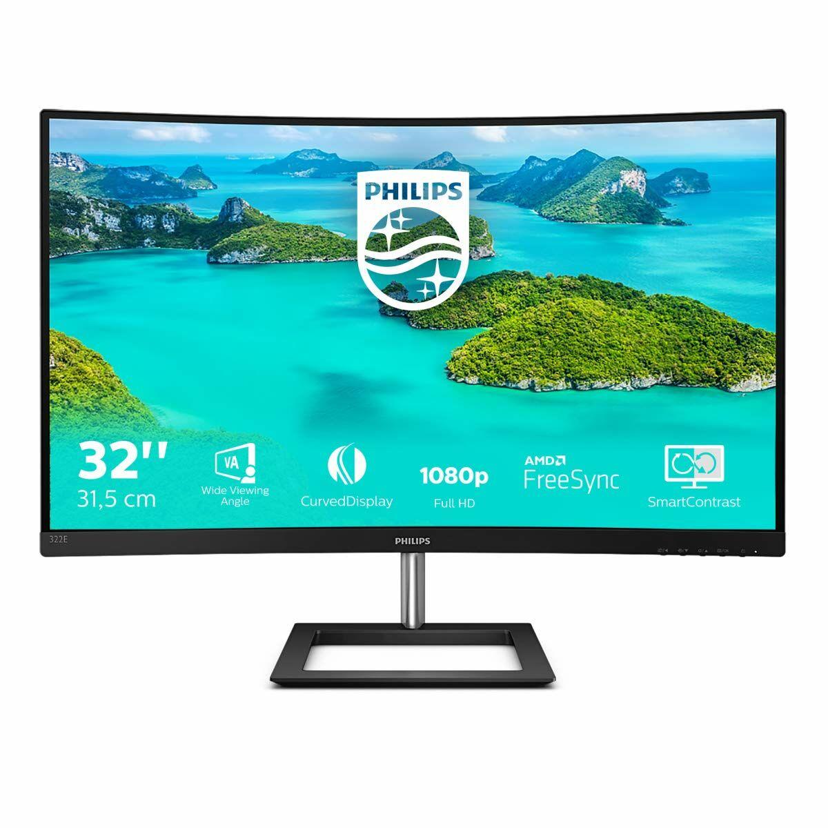 Philips 322E1C 32 zoll Curved, FHD Monitor, 75Hz, VA Panel, 4ms GtG, FreeSync, (1920x1080 HDMI 1x 1.4 DP 1x 1.2)Schwarz - Bild 9