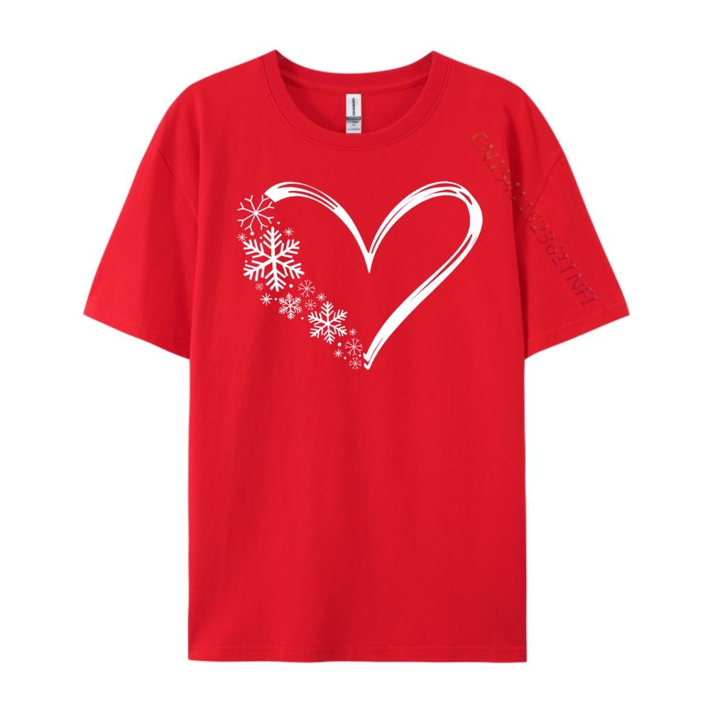 

Snowflake Winter Christmas Matching Luxury T Shirt Men High Quality New In Tops And TShirts HOLIDAYS S
