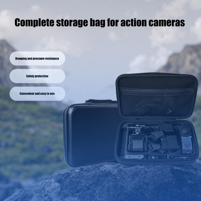 Waterproof EVA Hard Shell Protective Case For 360 X5 Action Camera Accessories Storage And Travel Organization
