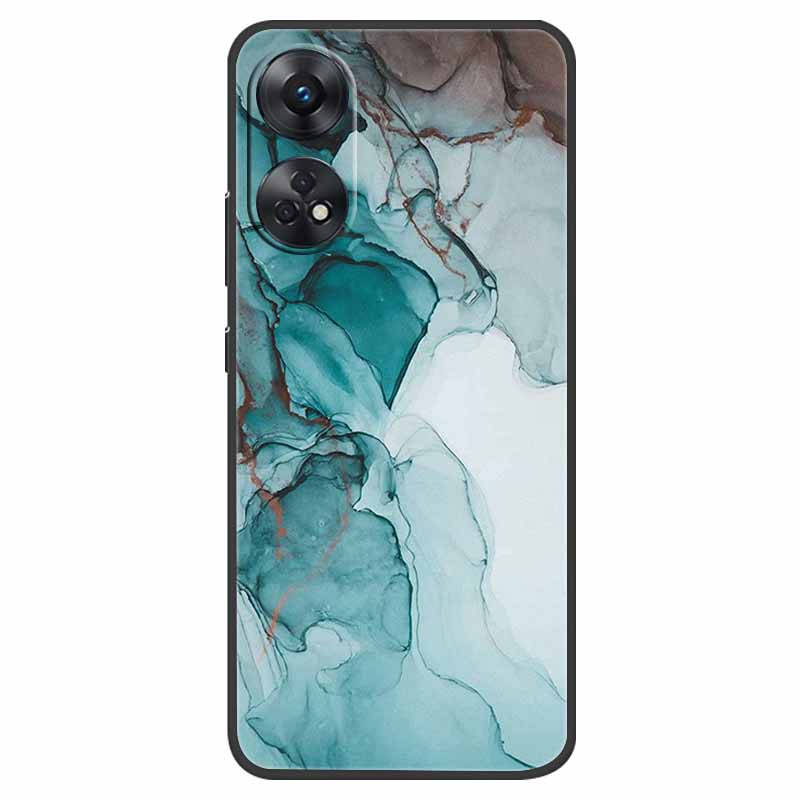 Case For Oppo Reno 8T Cover Black Silicone Soft Phone Back Cases for Oppo Reno8 T 4G Fundas Reno8T CPH2481 6.43" Lovely Fundas