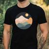 T-Shirt Herren Landcape Art Motiv Baumwolle Größe XS Bis 5XL