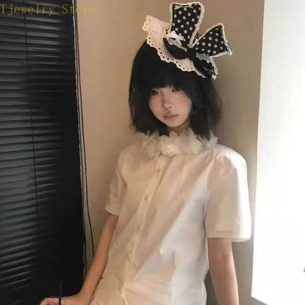 Nonslip Design Anime Bows Hair Clip Breathable Fabric Hair Accessory for Women  Birthday