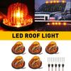 5PCS Amber LED Cab Roof Marker Lights For 1973-1987 Chevy C10/20/30/50/60/70 GMC