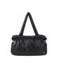 Leathery Cloud Padded Bag [Black]