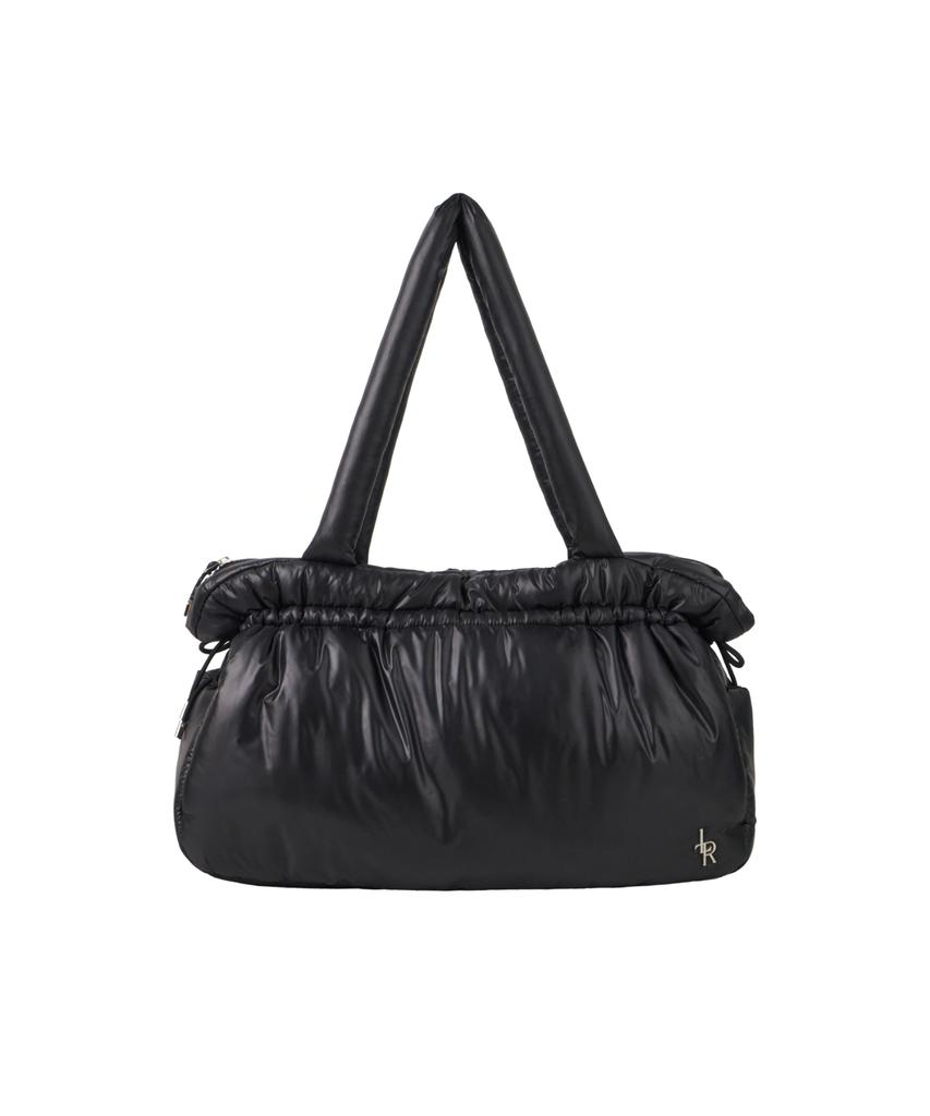 Leathery Cloud Padded Bag [Black]