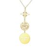 Stainless Steel Double Pendant Necklace with Witch Knot & Star