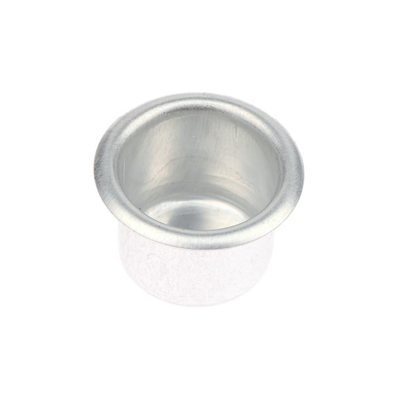 10Pcs Mini Round Candle Cup Silver Diy Candlestick Making Tray Holder Container Accessory Aluminium Home Party Decor Parts