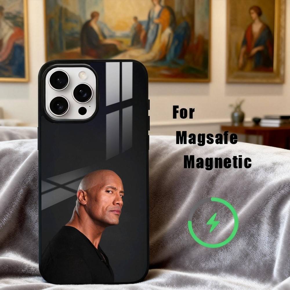 D-Dwayne Powerful J-Johnson Phone Case For iPhone17,16,15,14,13,12,11 Plus,Pro Max Magnetic For Magsafe Wireless Charging