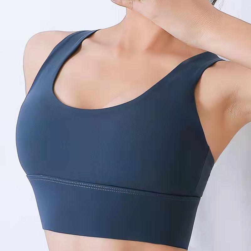 Sutien Push Up pentru femei Lenjerie de corp sport Crop Topuri pentru femei Yoga Frumusețe Spate Sutien Fitness fără sudură Vestă dintr-o singură bucată Secțiune subțire Top cu tub adunat