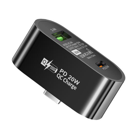 

Удобный удлинитель концентратора типа C 5 В, 3 А, овальный, портативный, с интеллектуальным разделением чёрный