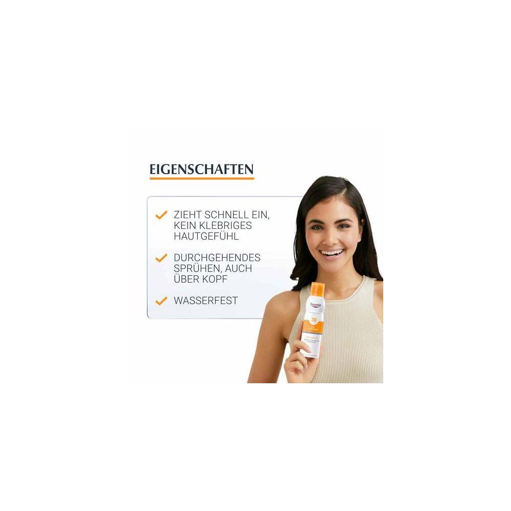 Eucerin Body Sun Oil Control transparent LSF 30, 200ml
