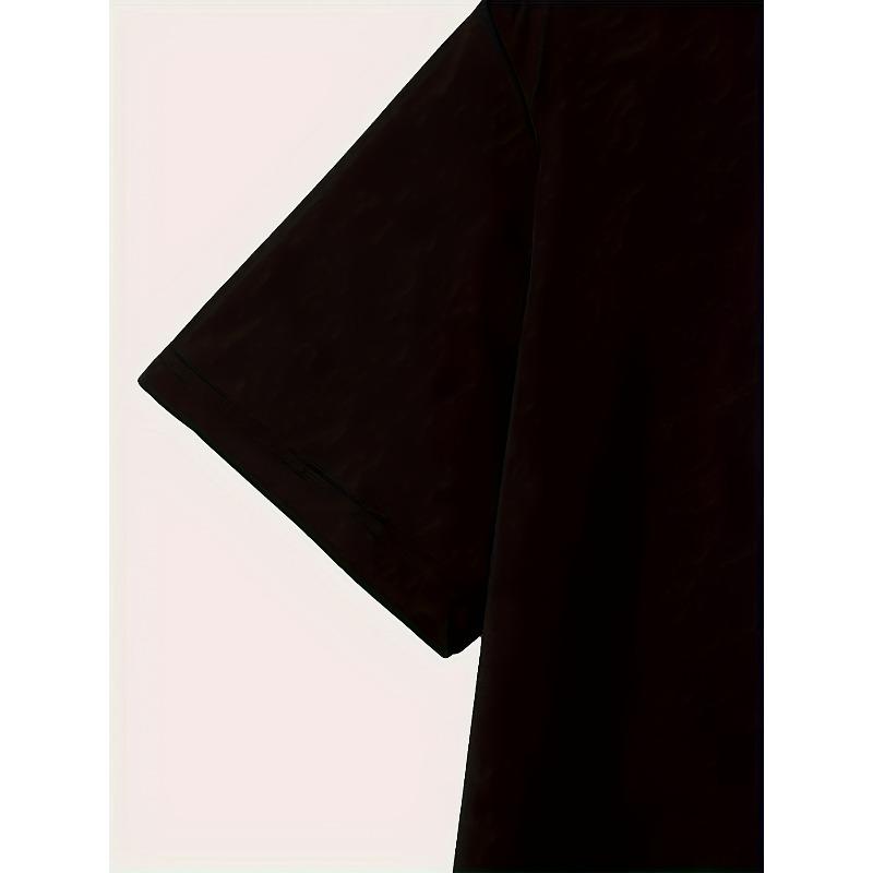 Evropské velikosti Pánské tričko Black Hawk s grafikou - Design F-Caw-F, Ležérní kulatý výstřih, Krátký rukáv, Běžný střih, Vhodné pro všechna roční období, Grafické tričko