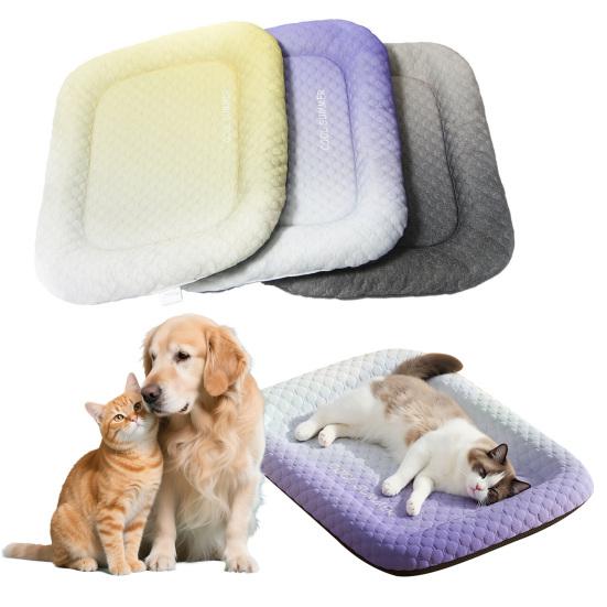 Pet Cooling Mat Summer Ice Silk Cooling Pad for Cats Dogs Heat Dissipation Anti Slip Sleeping Mat for Crate Sofa Balcony
