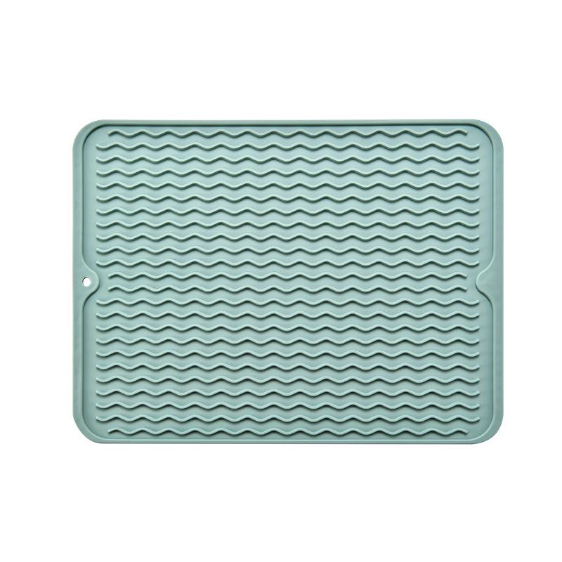 Food-Grade Non-Slip Rubber Sink Protector: Multi-Purpose Hollow Drain Mat, Anti-Fall Debris Filter, Heat Insulation Pad