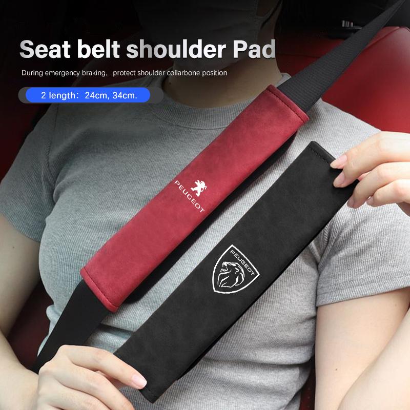 Peugeot Car Styling Seat Belt Cover Shoulder Strap Pad Harness Cushion For Peugeot 107 408 4008 308 3008 5008 508 2008 208 301