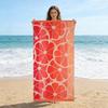 1pc Gradient Orange Beach Towel Quick-drying Super Absorbent Suitable for Swimming Beach Pool Gym Summer Gift for Friends Family