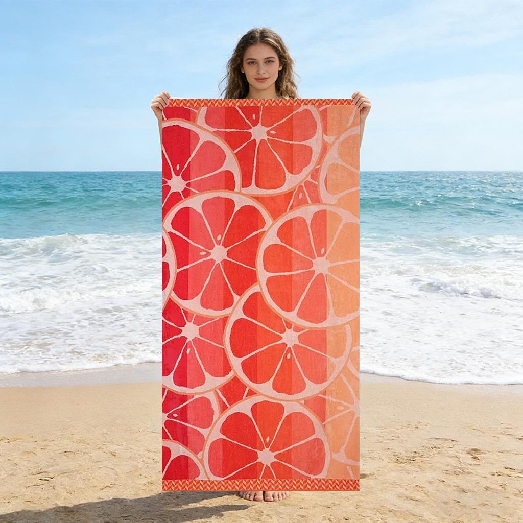 

1pc Gradient Orange Beach Towel Quick-drying Super Absorbent Suitable for Swimming Beach Pool Gym Summer Gift for Friends Family W40*H60(CM)
