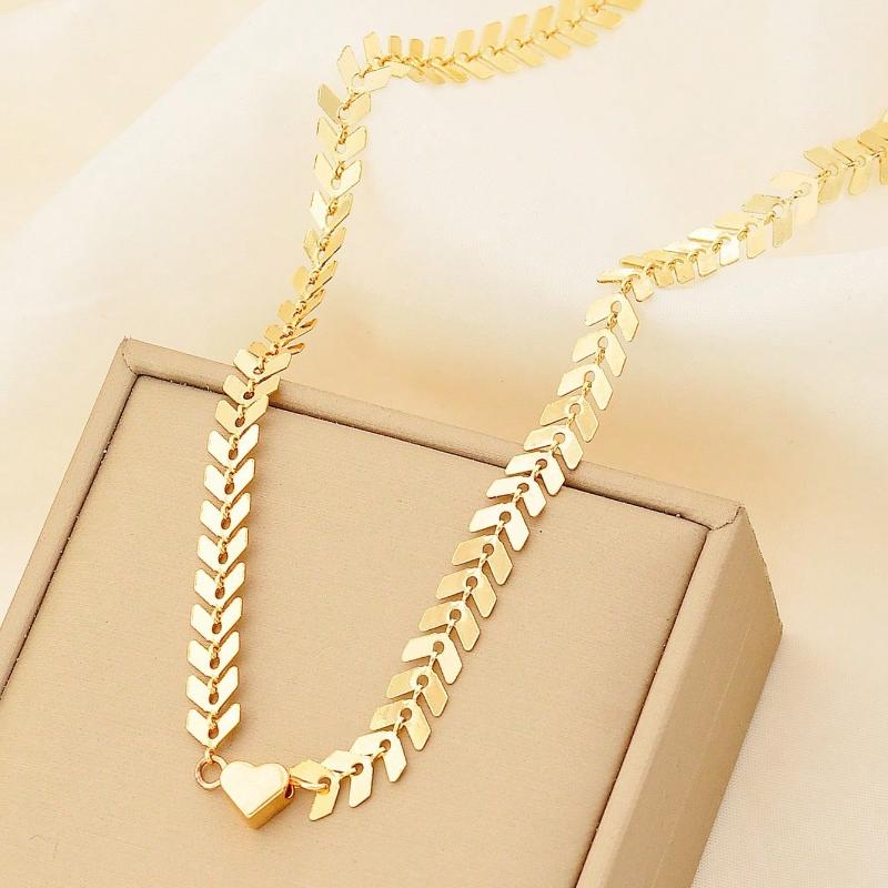 New Beads Women'S Neck Chain Pearl Choker Necklace Gold Color Goth Chocker Jewelry On The Neck Pendant