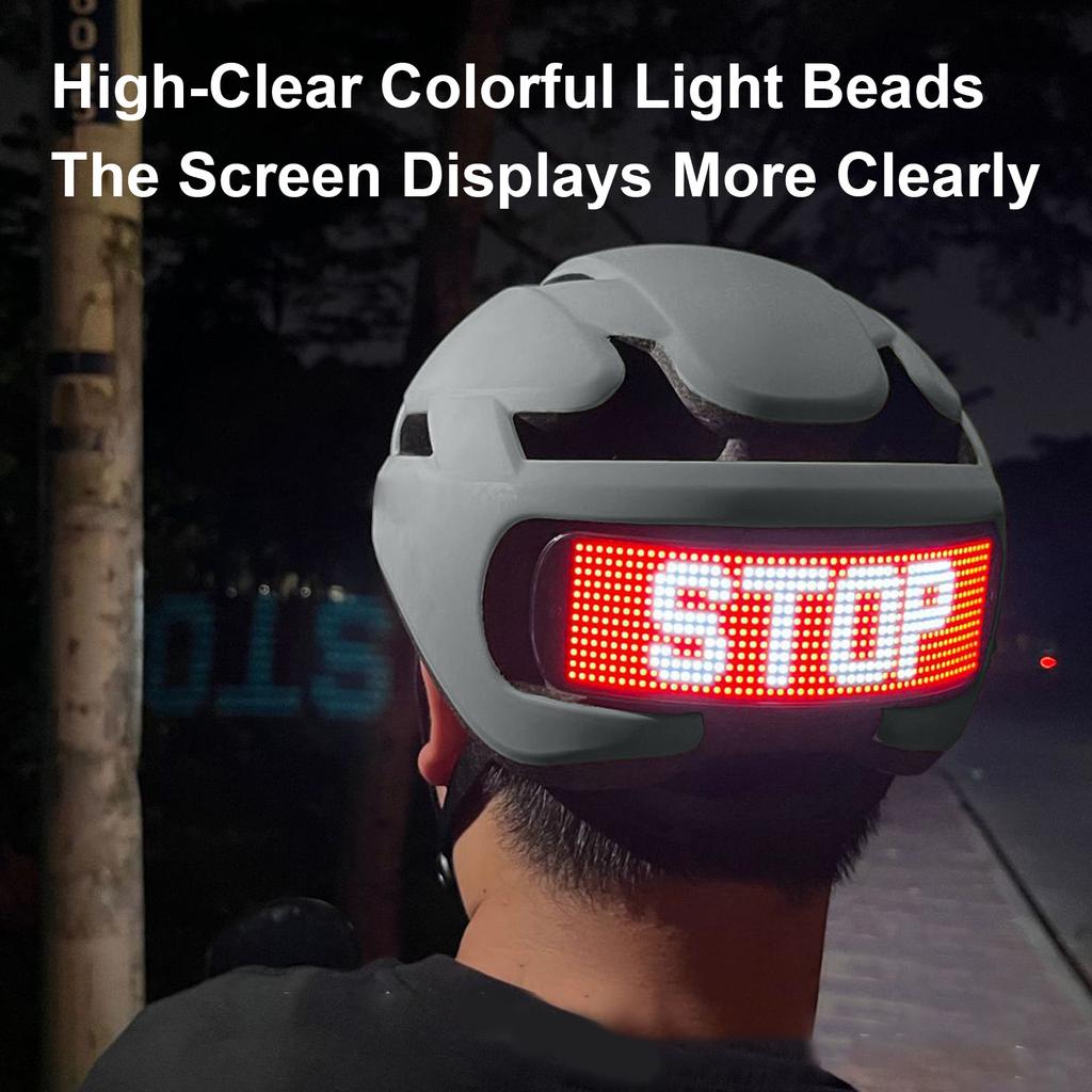 Intelligenter LED-Fahrradhelm mit Signalleuchte, Geschwindigkeitsmesser, Fernbedienung, Unterstützung für BT-App-Programmierung