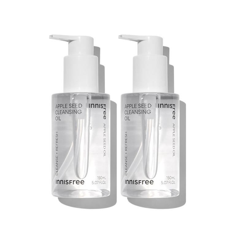 Innisfree Apple Seed Cleansing Oil 150ml, 2 Pieces, Korean Cosmetics