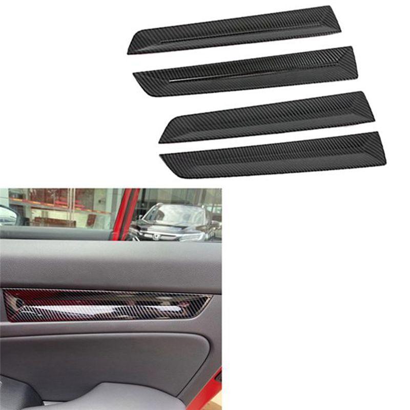 Authentic Car Carbon Fiber Inner Door Panels Strip Decoration Cover Trim For Honda For Civic 11Th Generation - Accessori