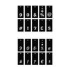 Pochoirs alphabet 140 motifs, lettres et chiffres