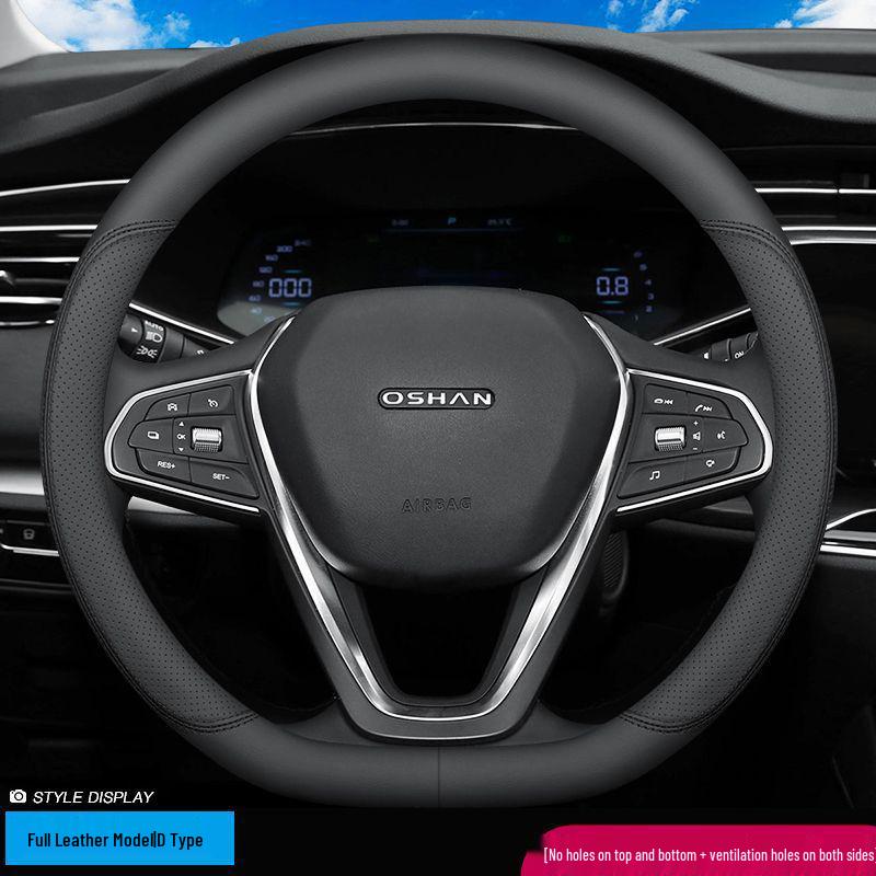 Changan Oshan Genuine Leather Steering Wheel Cover for X5, X7, A600, Cosai Pro, Cosai 3