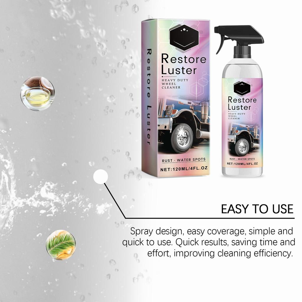 Heavy Duty Wheel Cleaner Wheel Hub Decontamination Foam Cleaning And Curing Agent 120ml