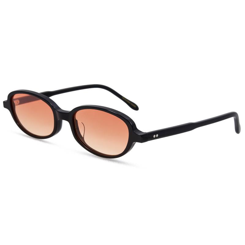 High quality Polygon Oval Acetate Sunglasses Women Retro Literary Fashion Designer Eyeglasses UV400 Outdoor Men SUN GLASSES