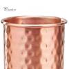 Handgesmeed Metalen Tumbler Gehamerd Roestvrij Staal Beker, met Stabiele Basis, Duurzaam Langdurige Beker Herbruikbaar Drinkglas, Gemakkelijk te Onderhouden Koper