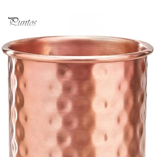 Handgesmeed Metalen Tumbler Gehamerd Roestvrij Staal Beker, met Stabiele Basis, Duurzaam Langdurige Beker Herbruikbaar Drinkglas, Gemakkelijk te Onderhouden Koper