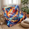 Electric Football Artwork 1 Theme blanket Lightweight Warm Flannel Blanket Decorative Throw Blanket for Home Decoration