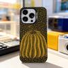 Pumpkin Yayoi Kusama Art For iPhone 17,16,15,14,13,12,11,Pro,Max,Plus,E,Air,Mini Anti Fall Black Matte Hard Bumper Phone Case