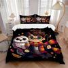 3pcs Harry Potter Printed Quilt Set - Includes 1 Quilt Cover and 2 Pillowcases, Machine Washable - Suitable for All Seasons.L057