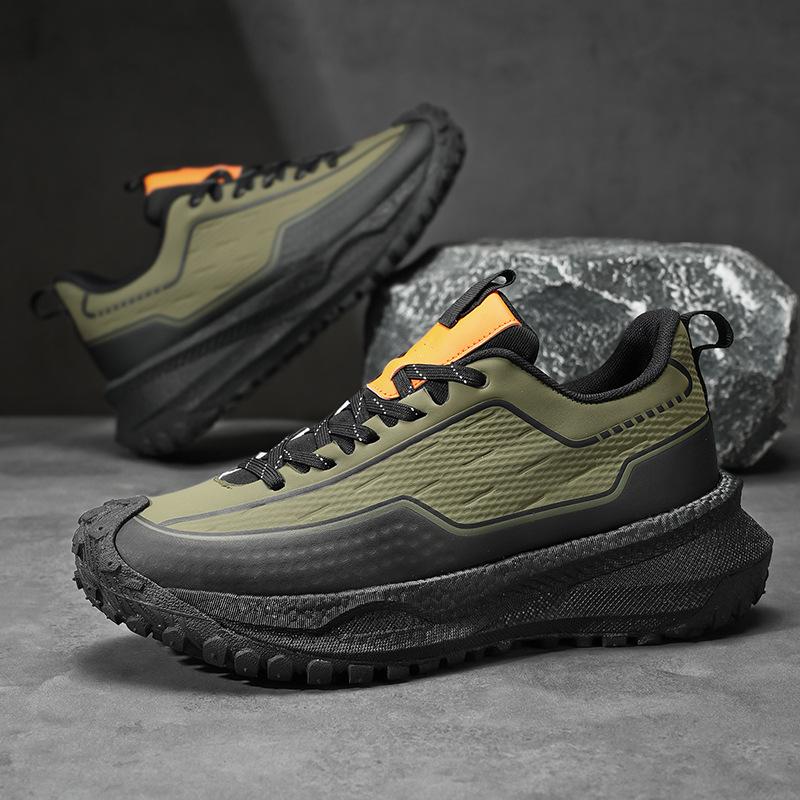 

Модная обувь для хайкинга, уличные кроссовки для альпинизма, платформа, однотонные, дышащие, легкие, с круглым носком, функциональные для улицы, для бега 39 армия зеленый