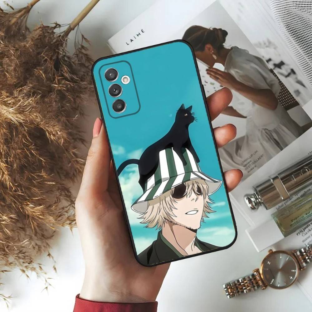 Kisuke Urahara B-Bleach Phone Case For Samsung S24,23,22,30,21,10,9,Ultra,Plus,Lite,FE,5G Black Soft Case
