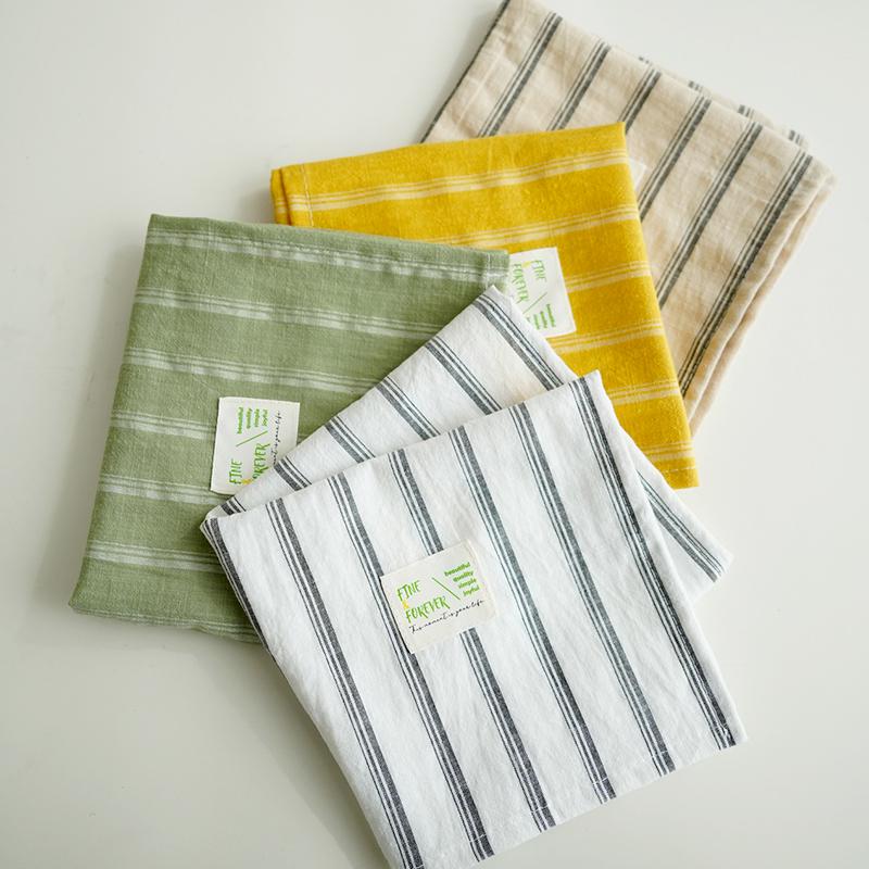 1 st Fotorekvisita Originalitet Dekorativ duk Retrostil Bordstablett Lantlig stil Randig Överduksduk Bomull